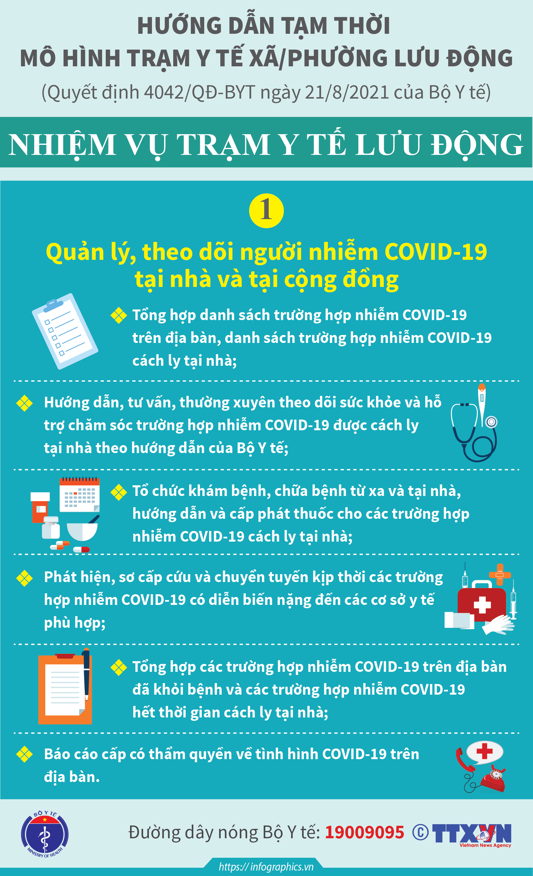 [Infographic] Bộ Y tế hướng dẫn tạm thời mô hình Trạm Y tế lưu động 1