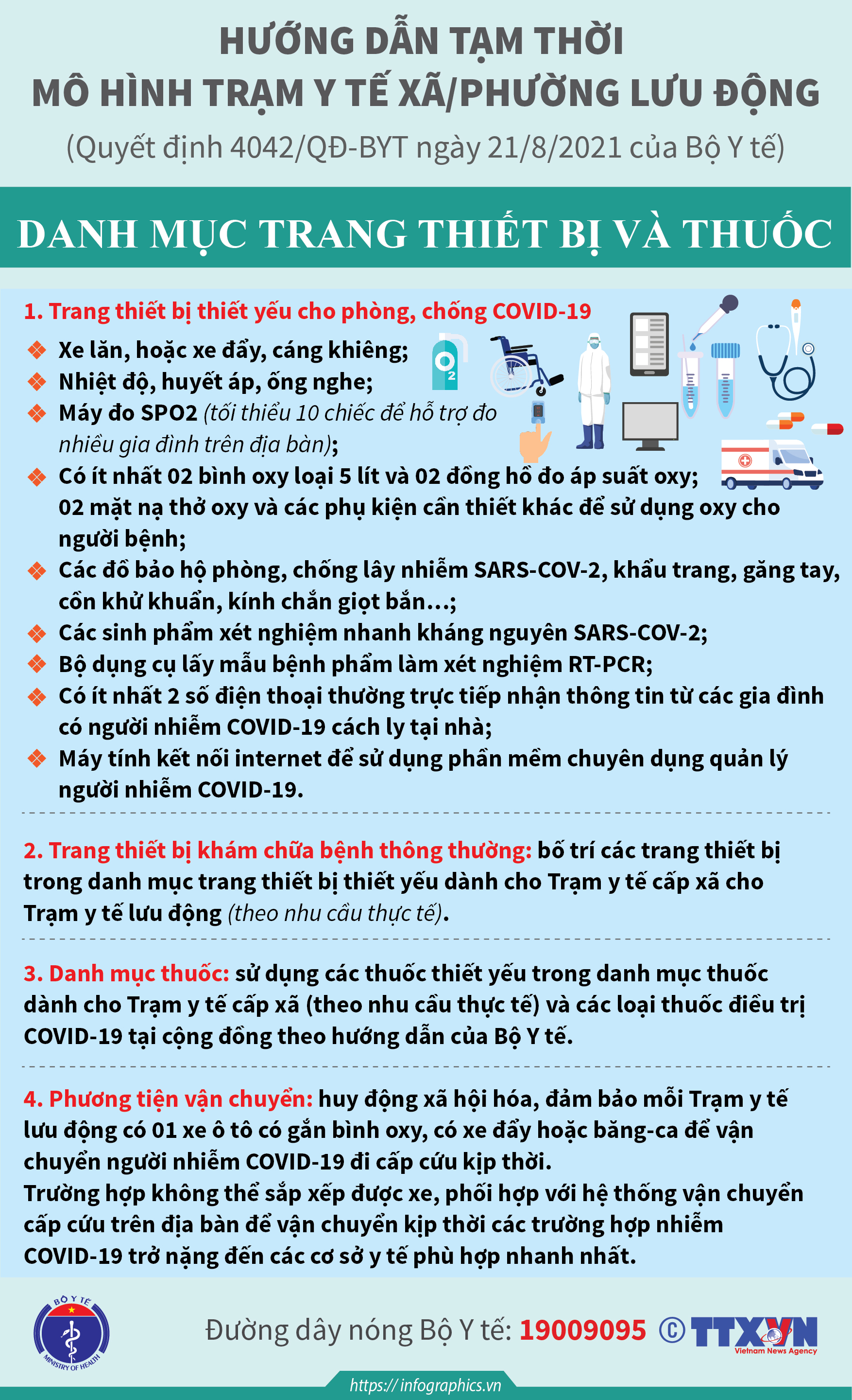 [Infographic] Bộ Y tế hướng dẫn tạm thời mô hình Trạm Y tế lưu động 6