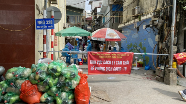   Ổ dịch phường Thanh Xuân Trung đã có 381 F0. Ảnh minh họa  