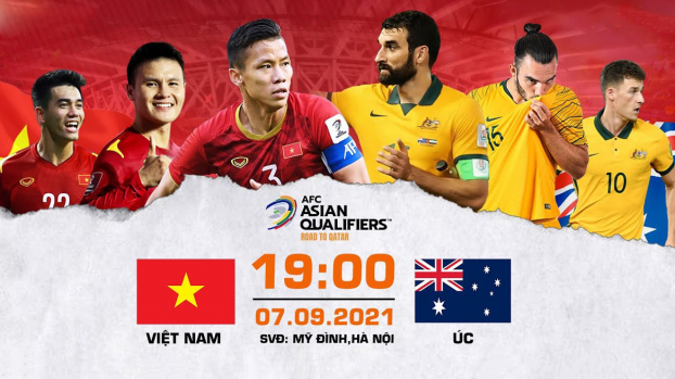 Trực tiếp bóng đá Việt Nam vs Úc 7/9 vòng loại World Cup 2022 trên VTV6, FPT Play 0
