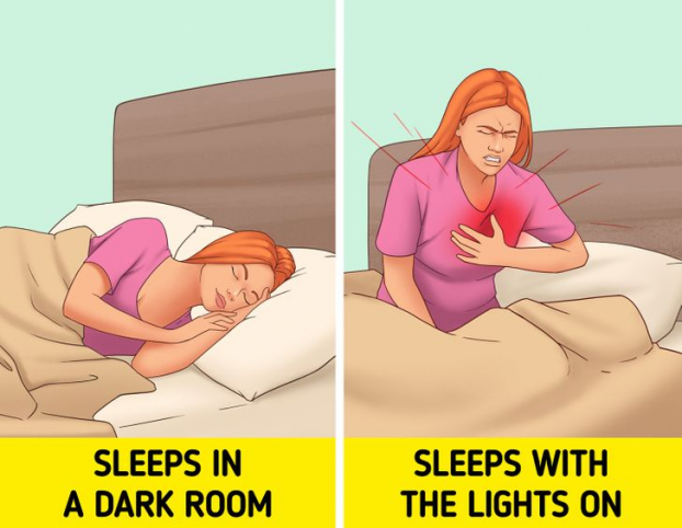 Điều gì có thể xảy ra nếu bạn để đèn sáng khi đi ngủ? 1
