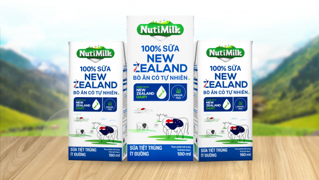     Nutifood giảm 50% đối với sản phẩm NutiMilk 100% Sữa New Zealand Bò Ăn Cỏ Tự Nhiên Ít Đường  