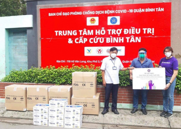 GE Việt Nam tặng 3.000 bộ đồ bảo hộ cho lực lượng tuyến đầu chống dịch 0