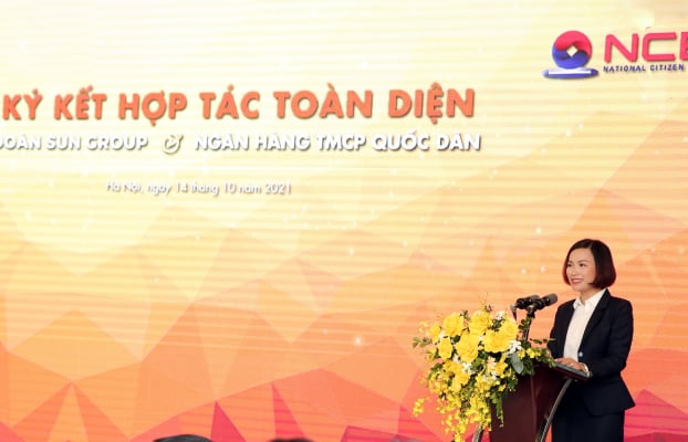   Bà Bùi Thị Thanh Hương - Chủ tịch HĐQT Ngân hàng TMCP Quốc Dân  