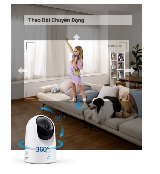 Review Eufy Indoor Cam 2K Pan & Tilt, Camera an ninh vô cùng hữu ích 1