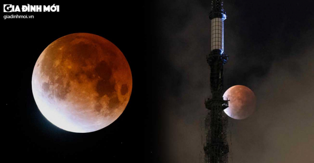Những bức ảnh chụp trăng máu và nguyệt thực một phần đẹp và ấn tượng nhất hôm qua 19/11 0