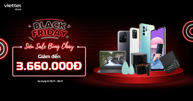 Smartphone, Đồ công nghệ - Gia dụng... tại Viettel Store ưu đãi lớn dịp Black Friday 0