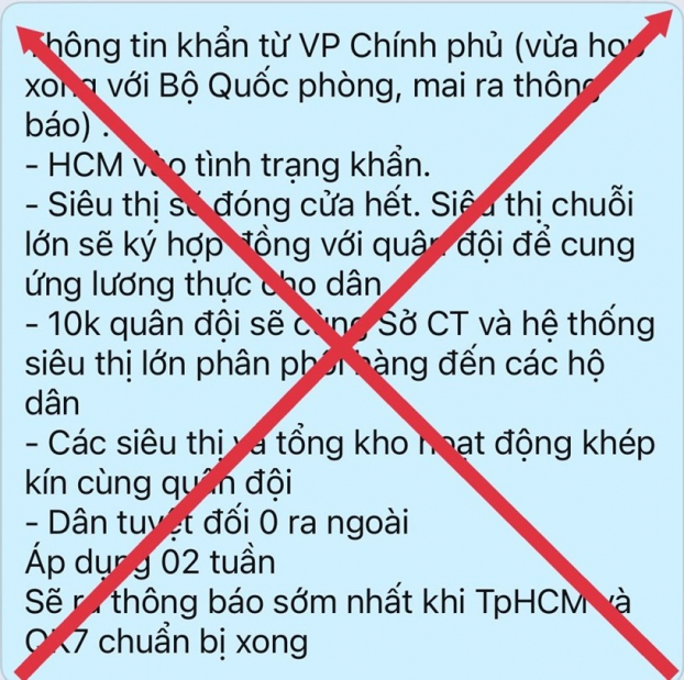   Thông tin 'TP.HCM vào tình trạng khẩn' là bịa đặt. Ảnh minh họa  