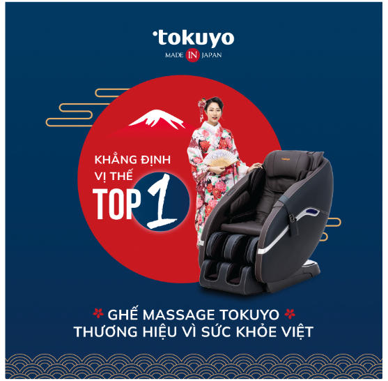 Ghế massage Tokuyo - Khẳng định vị thế Top 1 thương hiệu vì sức khỏe Việt 0