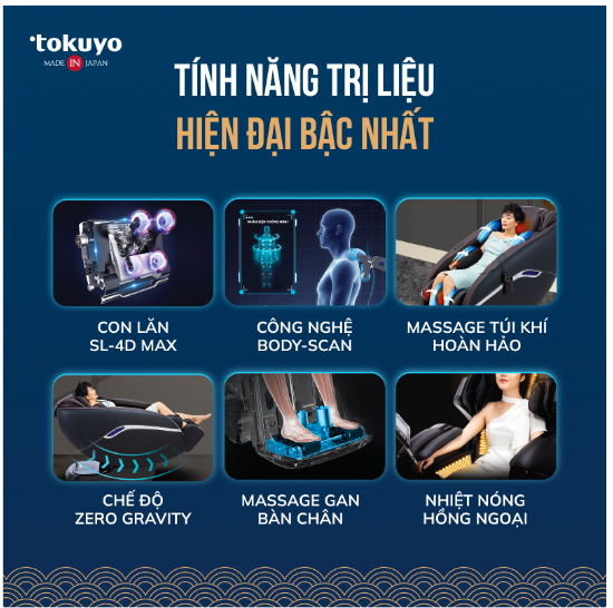 Ghế massage Tokuyo - Khẳng định vị thế Top 1 thương hiệu vì sức khỏe Việt 1
