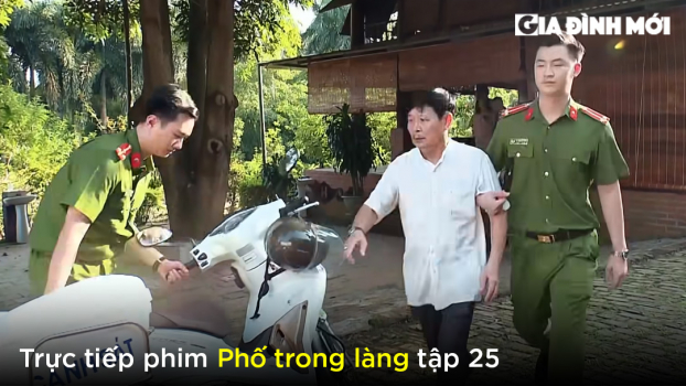 Phố trong làng tập 25: Ông Trung và Mến bị áp giải lên công an huyện 0