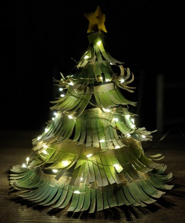 15 ý tưởng tự làm cây thông Giáng sinh từ những vật liệu rẻ tiền, có sẵn trong nhà 2