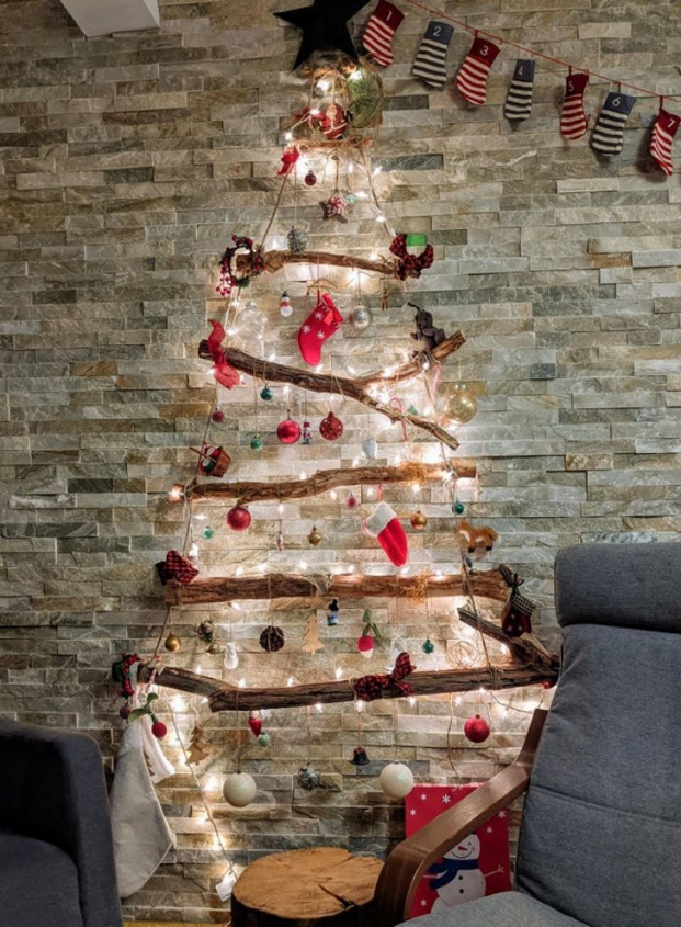 15 ý tưởng tự làm cây thông Giáng sinh từ những vật liệu rẻ tiền, có sẵn trong nhà 8