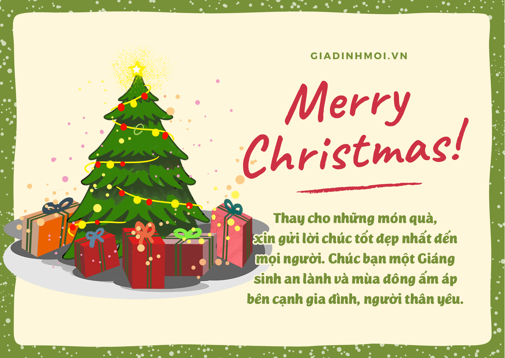 Mẫu thiệp Giáng sinh 2021 cực đẹp và lời chúc ý nghĩa dành tặng bạn bè  người thân - BlogAnChoi
