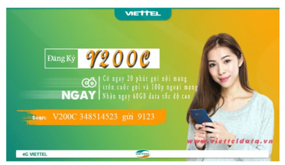 Gói Cước 4G Viettel giá rẻ nhiều ưu đãi khi đăng ký tại ViettelData.vn 2