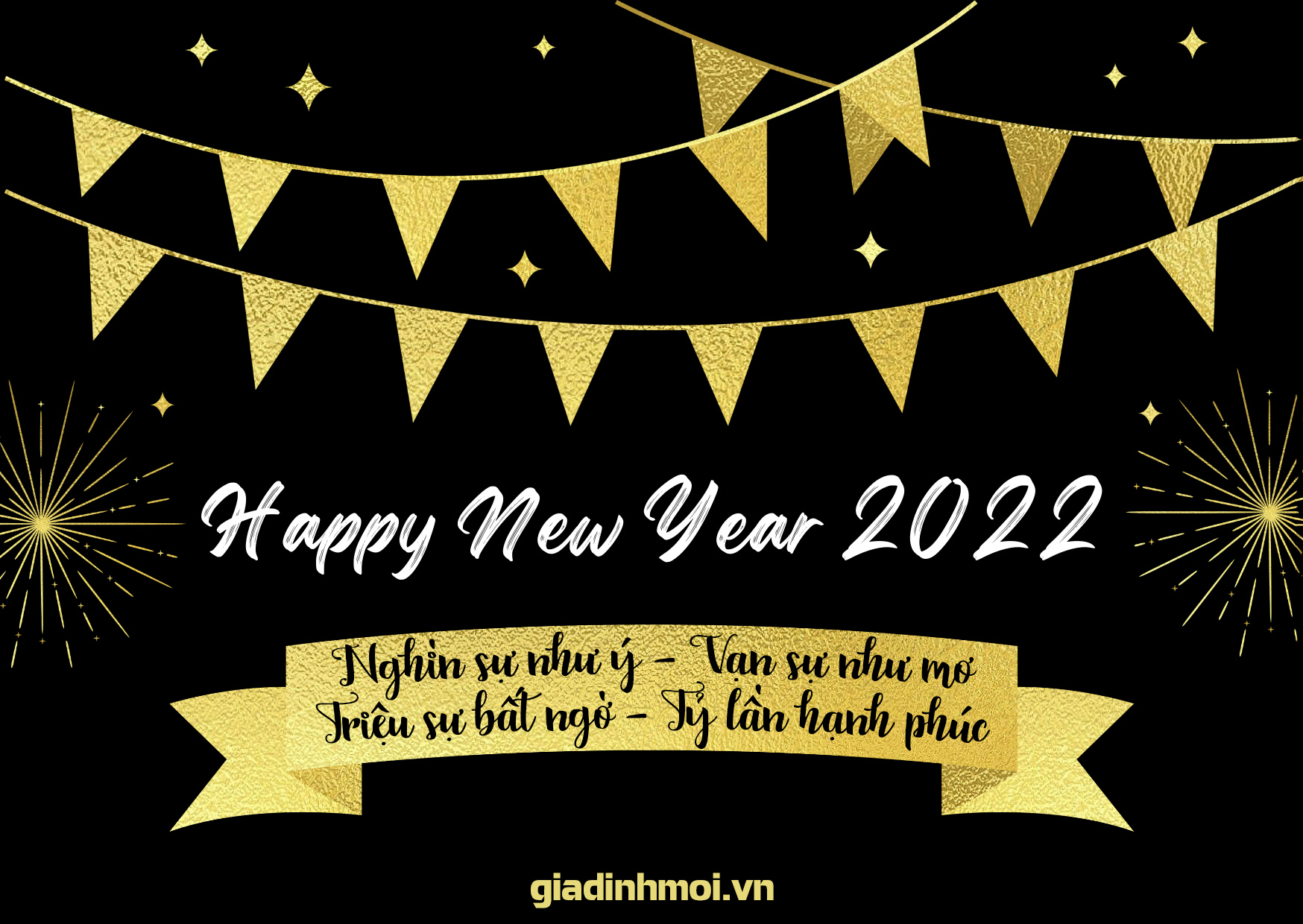 Tuyển tập thiệp chúc mừng năm mới 2022 đẹp, độc, ý nghĩa tặng mọi người 1