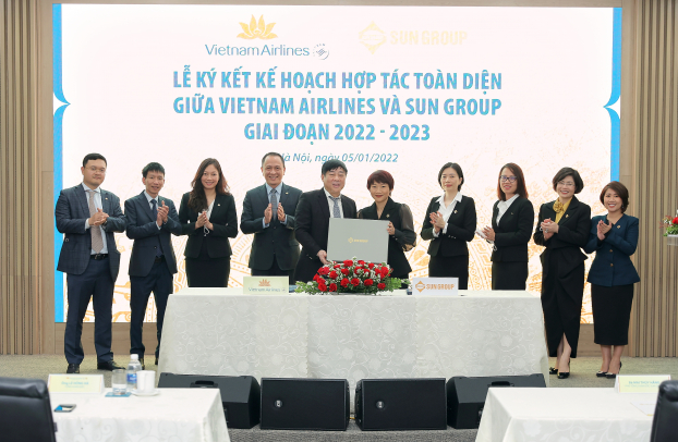   Lễ ký kết KH hợp tác toàn diện giữa Sun Group và Vietnam Airlines  