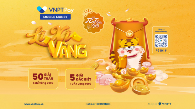 Khách hàng VNPT khai xuân 'vàng' với Mobile Money 1