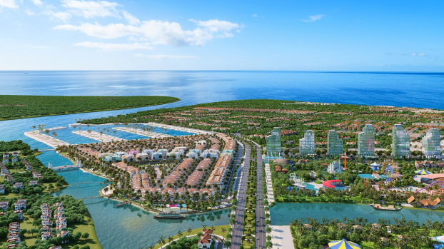   Sun Riverside Village nằm trong hệ sinh thái tỷ đô của Sun Group tại Sầm Sơn. Ảnh phối cảnh minh họa  