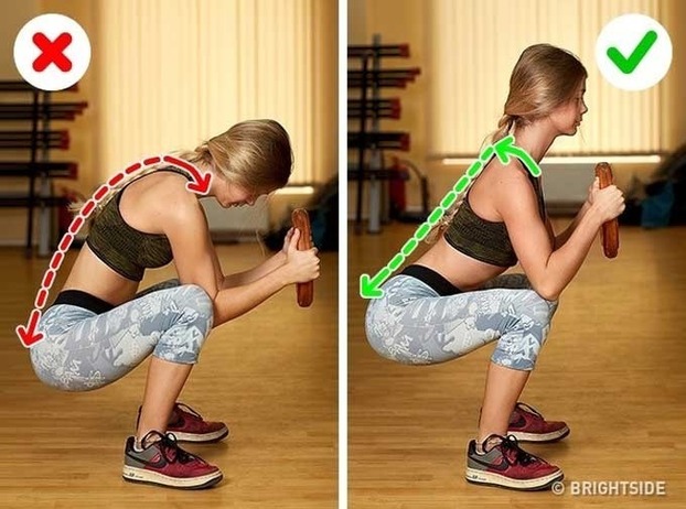 4 lỗi sai phổ biến khi thực hiện bài tập squat khiến lợi bất cập hại 1