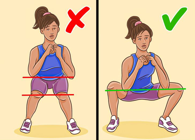 4 lỗi sai phổ biến khi thực hiện bài tập squat khiến lợi bất cập hại 2