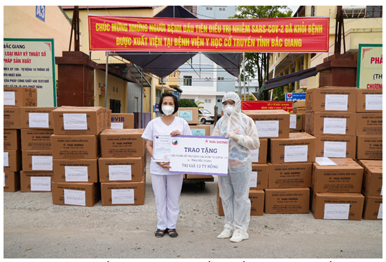   Sao Thái Dương đồng hành cùng Sở Y Tế tỉnh Bắc Giang phòng chống dịch  