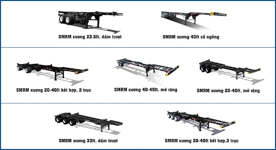   Sản phẩm sơ mi rơ moóc xuất khẩu  