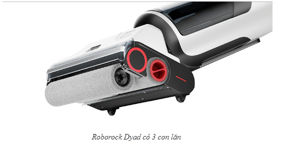 Roborock Dyad máy hút bụi lau nhà cầm tay đầu tiên có nhiều trục lăn và 2 động cơ dẫn động 0