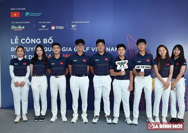   9 thành viên trẻ của đội tuyển Golf quốc gia tham dự SEA Games 31.  