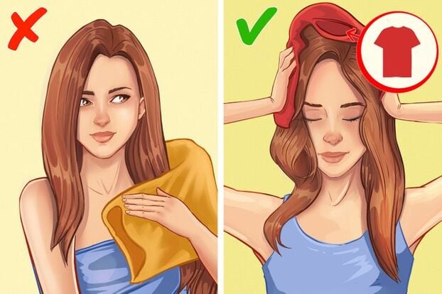 4 mẹo giúp tóc khô nhanh hơn không cần dùng máy sấy 3