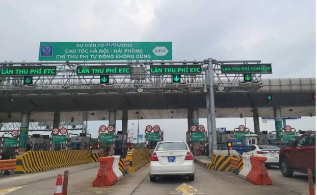   Cao tốc Hà Nội - Hải Phòng thu phí không dừng hoàn toàn từ 1/6.  