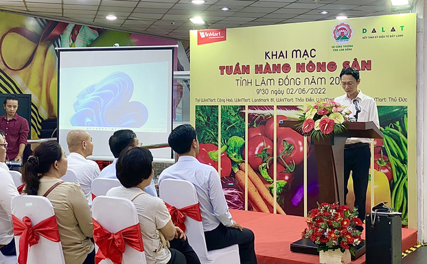   Ông Thái Sơn Vũ - Giám đốc siêu thị WinMart Cộng Hòa phát biểu tại sự kiện  