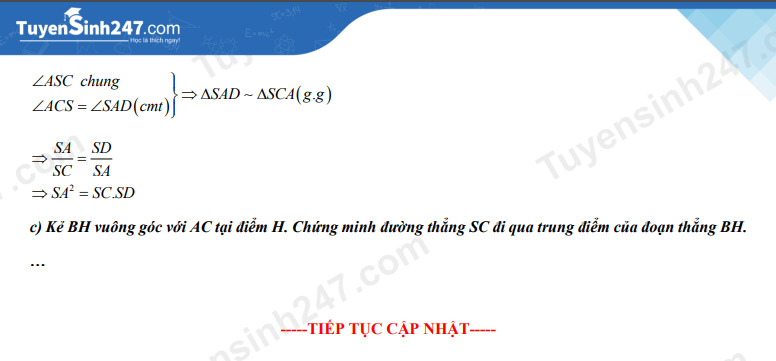 Gợi ý đáp án môn Toán vào lớp 10 tỉnh Bình Phước năm 2022 đầy đủ nhất 5