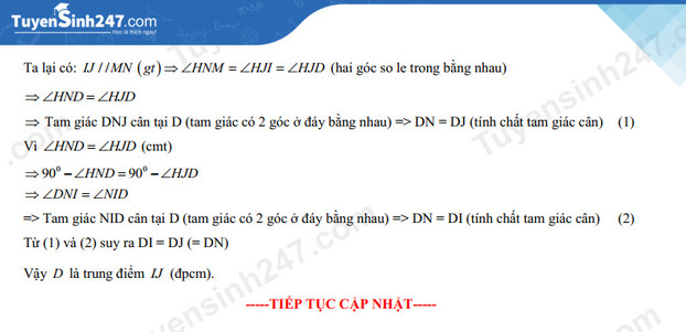 Gợi ý đáp án đề thi môn Toán vào lớp 10 tỉnh Quảng Bình năm 2022 chính xác nhất, đầy đủ các mã đề 3