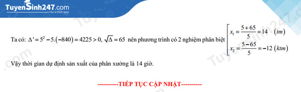 Gợi ý đáp án đề thi môn Toán vào lớp 10 tỉnh Nghệ An năm 2022 chính xác nhất, đầy đủ các mã đề 2