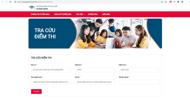 Tra cứu điểm thi tuyển sinh vào lớp 10 tỉnh Quảng Ninh năm 2022 nhanh nhất, chính xác nhất 1