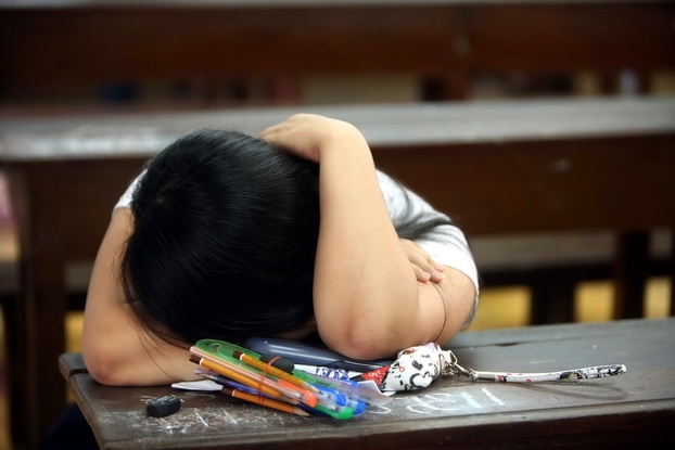   Trẻ học trường chuyên, trẻ học khá giỏi dễ bị stress hơn trẻ học bình thường. Ảnh minh họa  