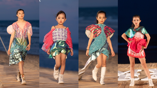   NTK Tạ Ngọc Hoàng Lan mang tới những khung màu sắc đầy lấp lánh trên sân khấu bãi biển  