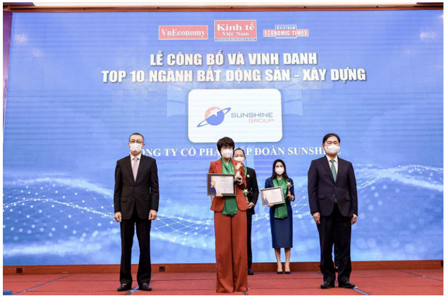   Sunshine Group được vinh danh trong TOP 10 Thương hiệu mạnh Việt Nam ngành Bất động sản – Xây dựng  