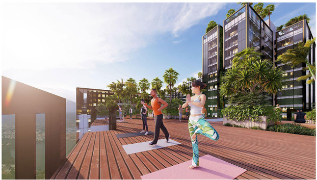   Sky Zen Garden dành cho những tín đồ Yoga, nơi thả lỏng tâm trí, tái tạo năng lượng.  