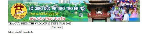   Tra cứu điểm thi tốt nghiệp THPT 2022 Hà Nội qua website của Sở GD&ĐT.  
