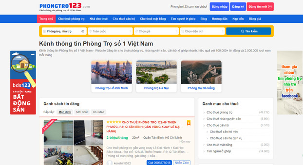 Top 5 địa chỉ website cho thuê phòng, nhà trọ uy tín nhất 0