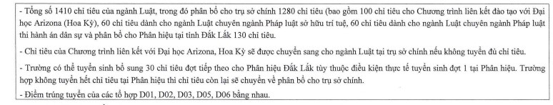 Điểm chuẩn Đại học Luật Hà Nội 2022 mới nhất, chính xác nhất 7