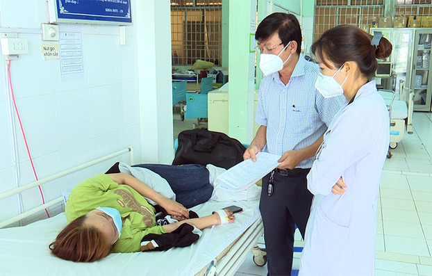 Bệnh nhân N. vào cấp cứu tại Trung tâm y tế H.Nhơn Trạch sau 5 ngày điều trị tại phòng khám tư nhân