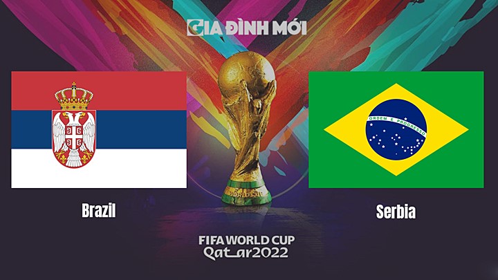 Link xem trực tiếp bóng đá giữa Brazil vs Serbia tại World Cup 2022 ngày 25/11