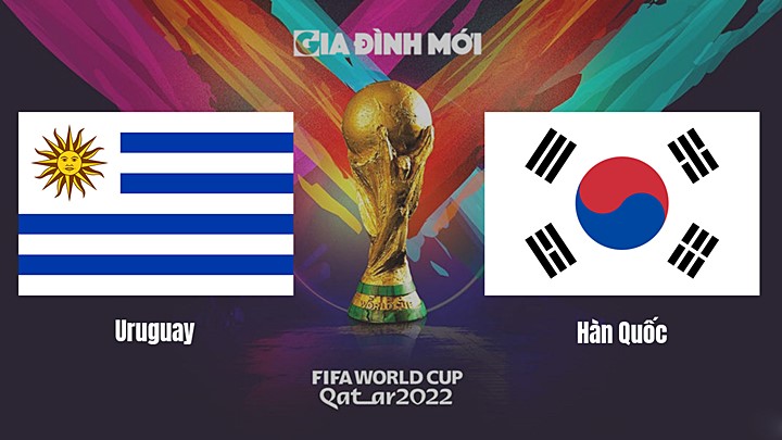 Link xem trực tiếp bóng đá giữa Uruguay vs Hàn Quốc tại World Cup 2022 hôm nay 24/11