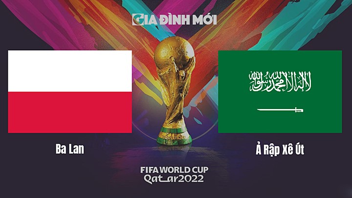 Link xem trực tiếp bóng đá giữa Ba Lan vs Ả Rập Saudi tại World Cup 2022 hôm nay 26/11/2022