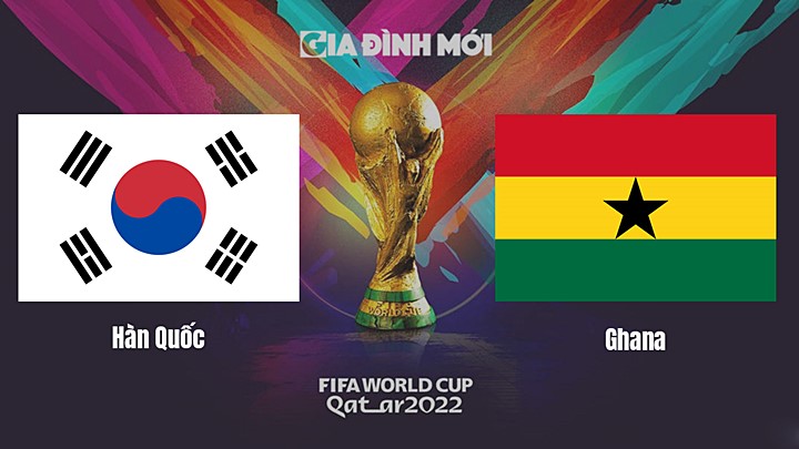 Link xem trực tiếp bóng đá giữa Hàn Quốc vs Ghana tại World Cup 2022 hôm nay 28/11/2022