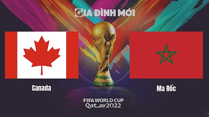 Link xem trực tiếp bóng đá giữa Canada vs Maroc tại World Cup 2022 hôm nay 1/12/2022