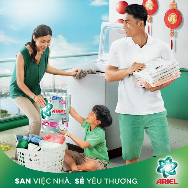 Nhãn hàng Ariel là một trong những thương hiệu của tập đoàn P&G tiên phong trong việc góp phần thúc đẩy sự tiến bộ của phụ nữ